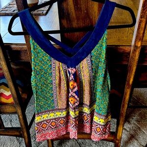 Colorful Patterned Women's Top